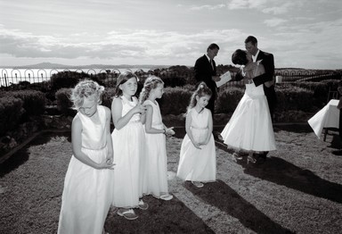  Shy flowergirls: Wedding on Waiheke
